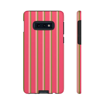 Pink and green stripes - Tough Cases