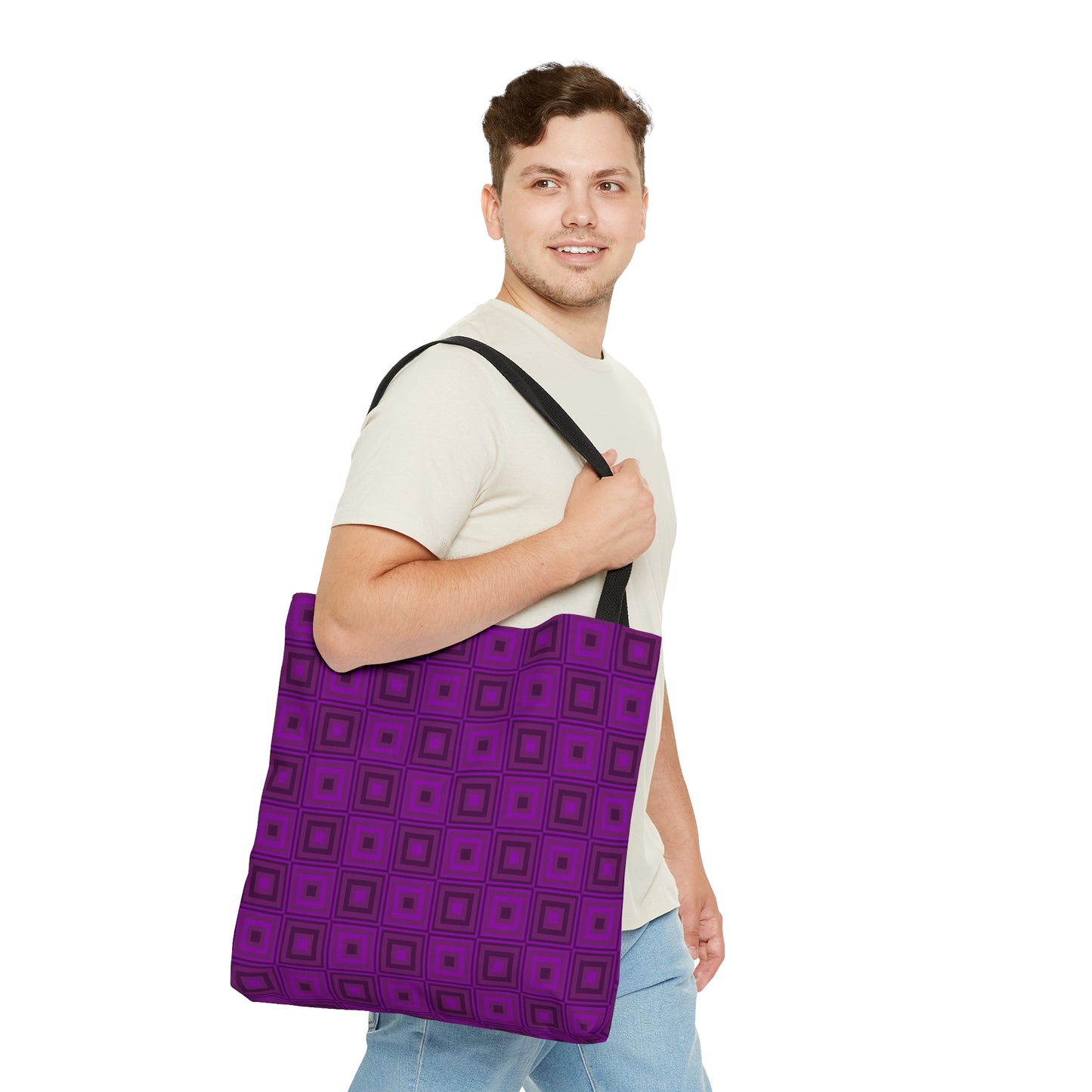 American Purple - Violet Squares - Tote Bag