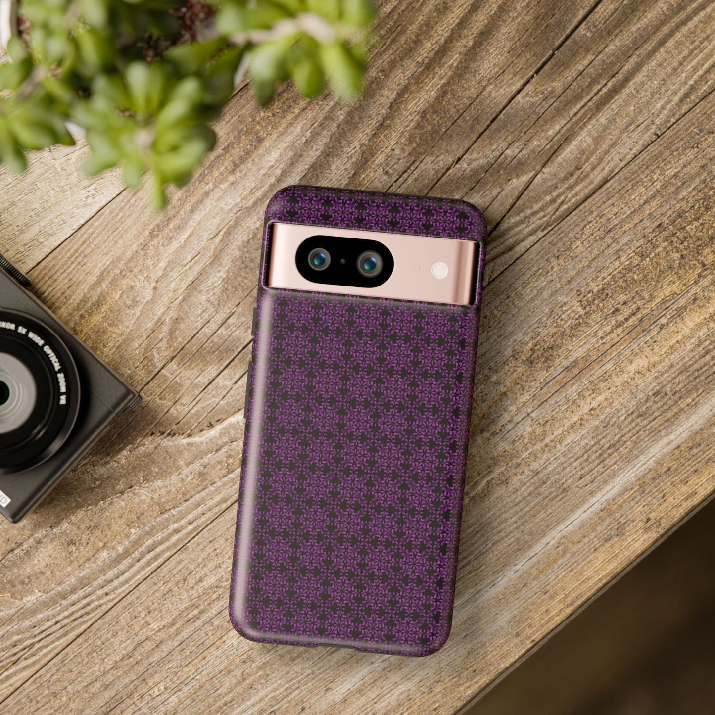 Vibrant Kaleidoscope - Purple - Black - Tough Cases