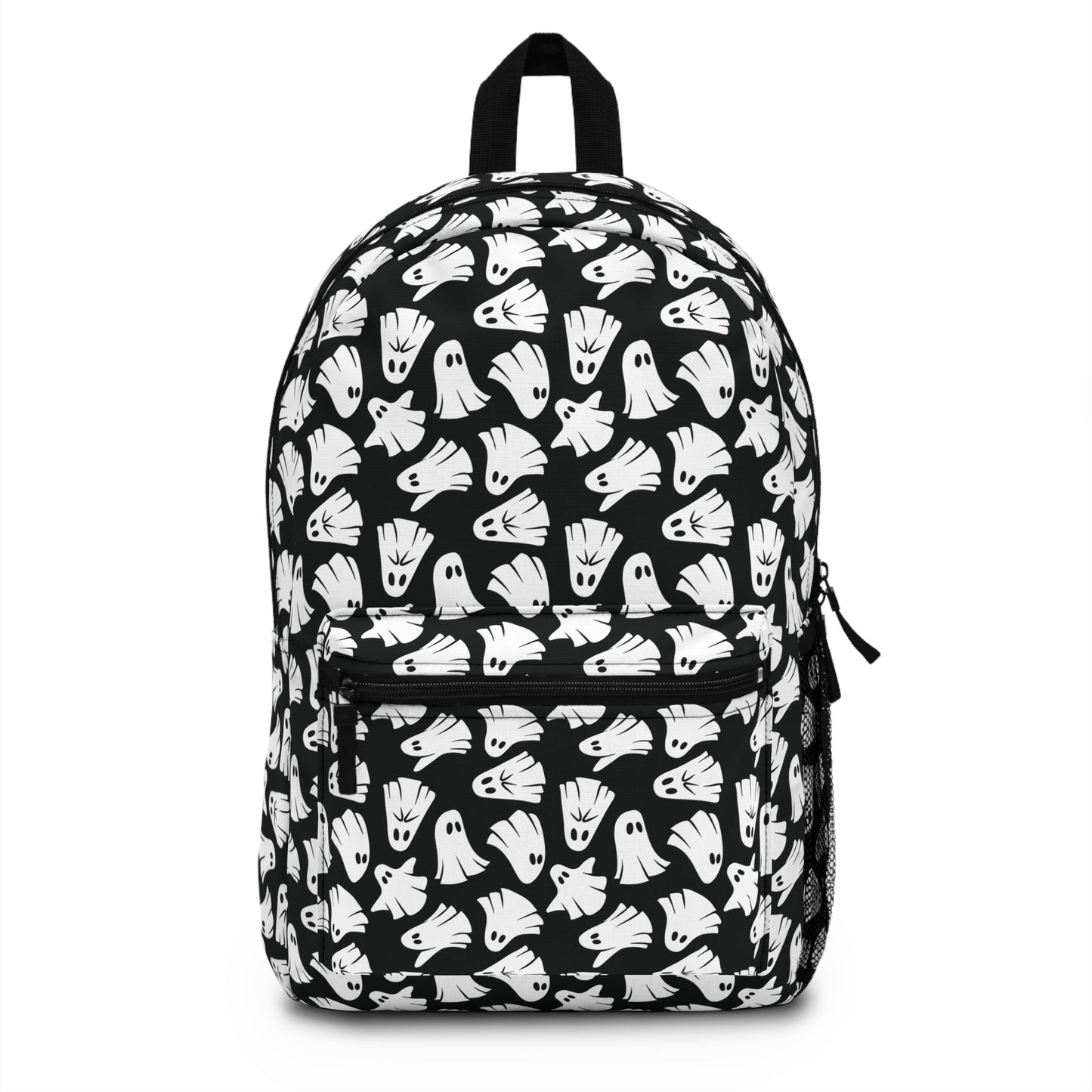 Boo - Ghosts - Halloween - Black 000000 - Backpack