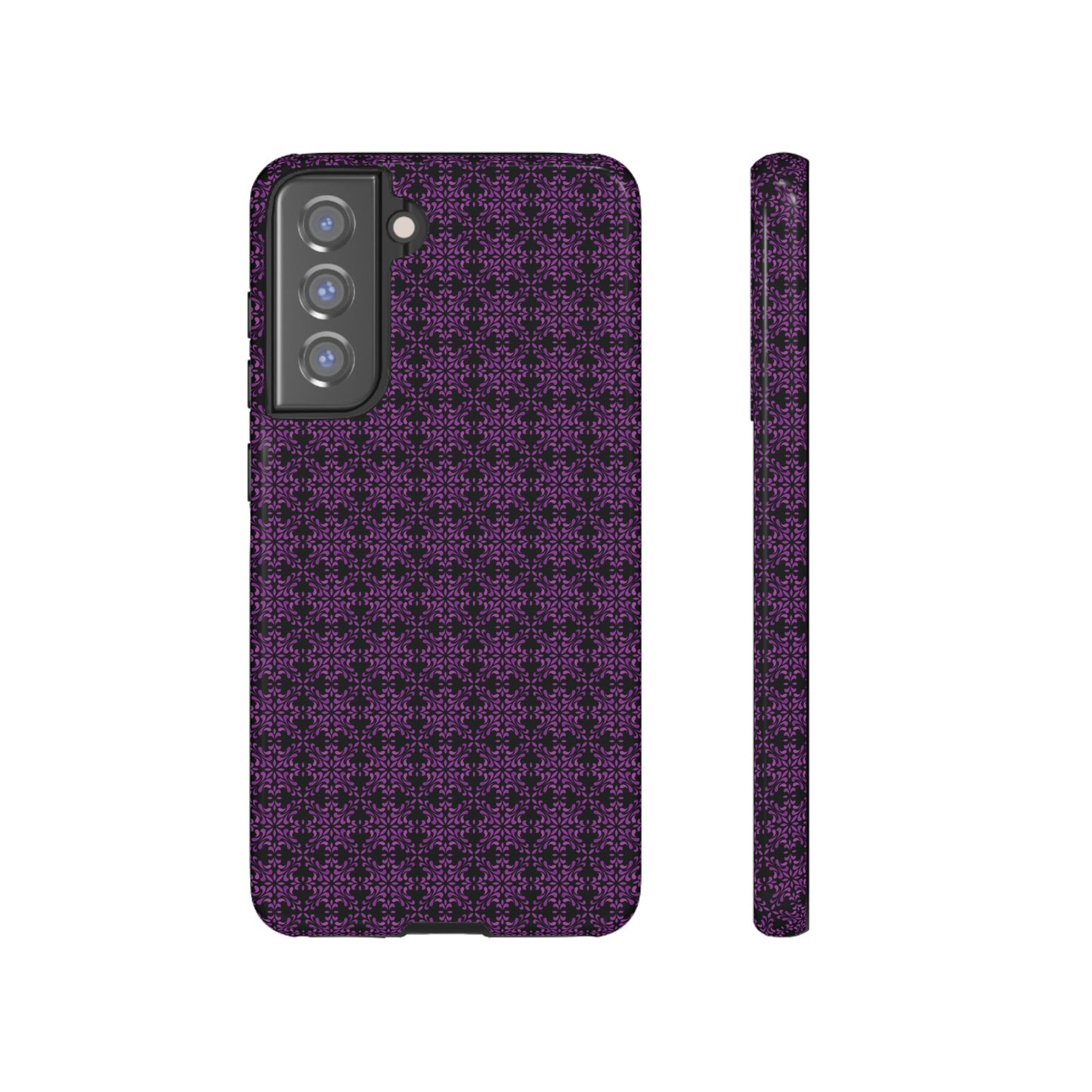 Vibrant Kaleidoscope - Purple - Black - Tough Cases