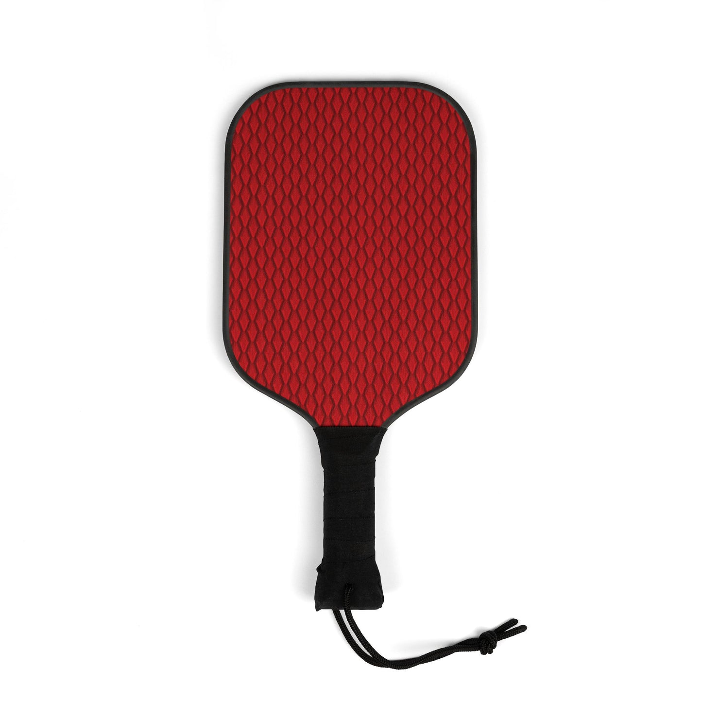 Diamond Geometric Pattern - Red - Pickleball Kit