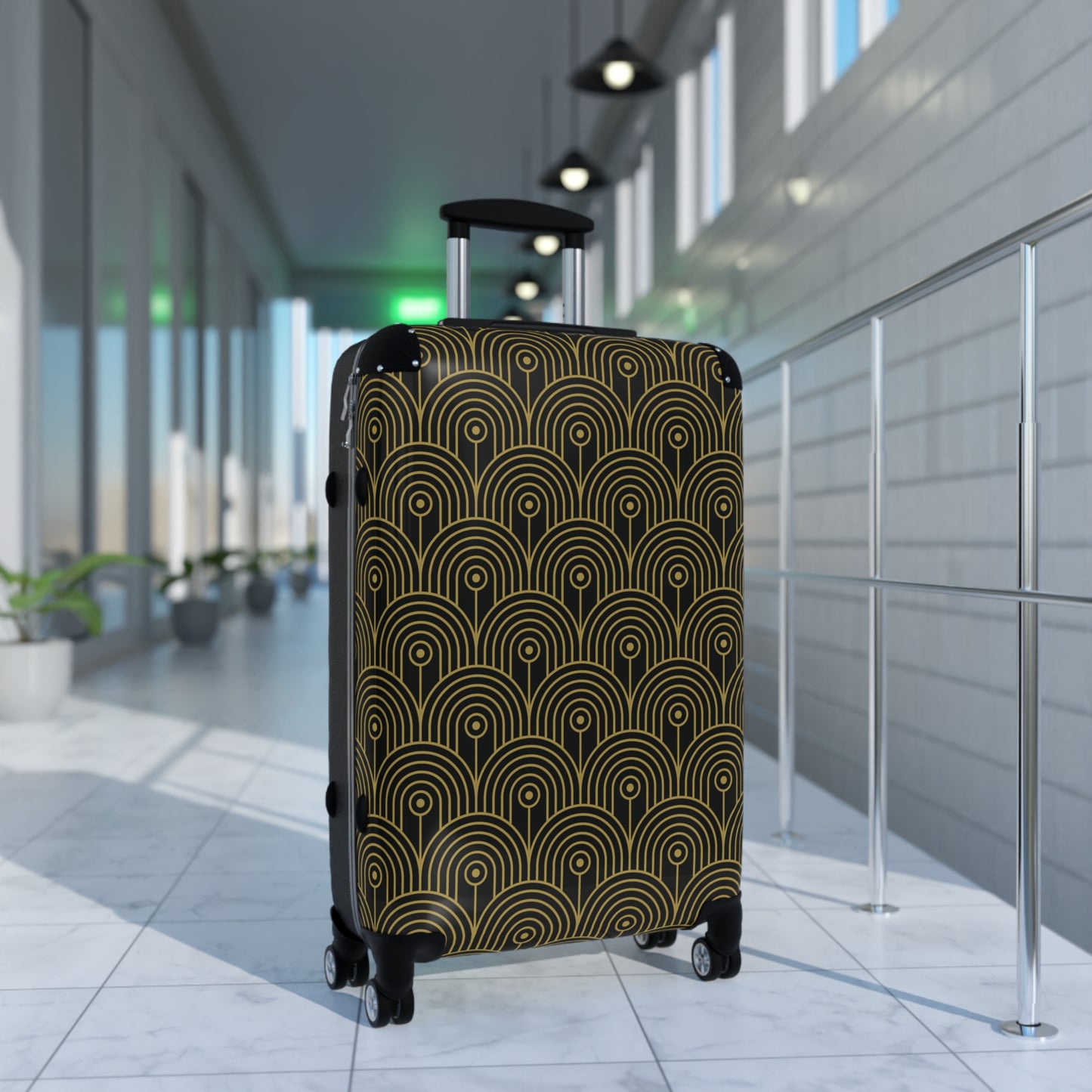 Art Deco 10 - Black 000000 - Suitcase