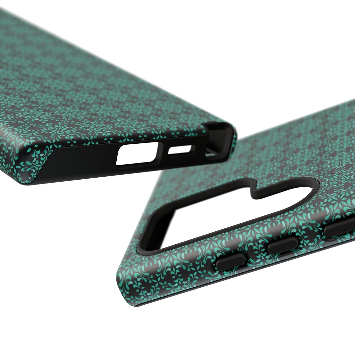 Vibrant Kaleidoscope - Turquoise - Black - Tough Cases