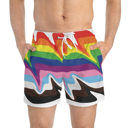 Pride - White ffffff - Swim Trunks