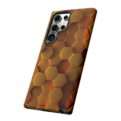 Hexagonal pattern - Gold - Tough Cases