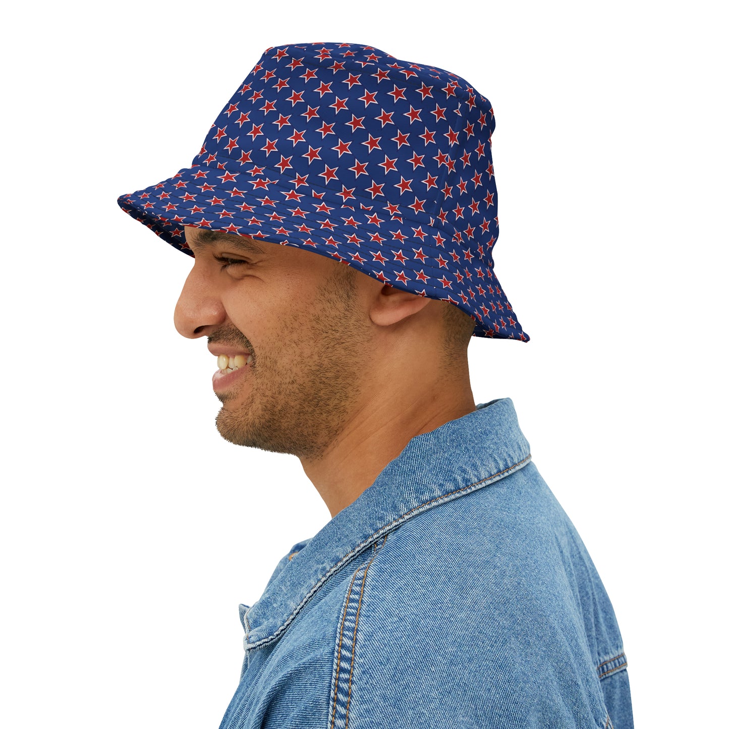 Red White and Blue Stars - Bucket Hat (AOP)