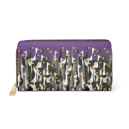That is a LOT of ducks - Purple Sapphire 714693 - Zipper Wallet