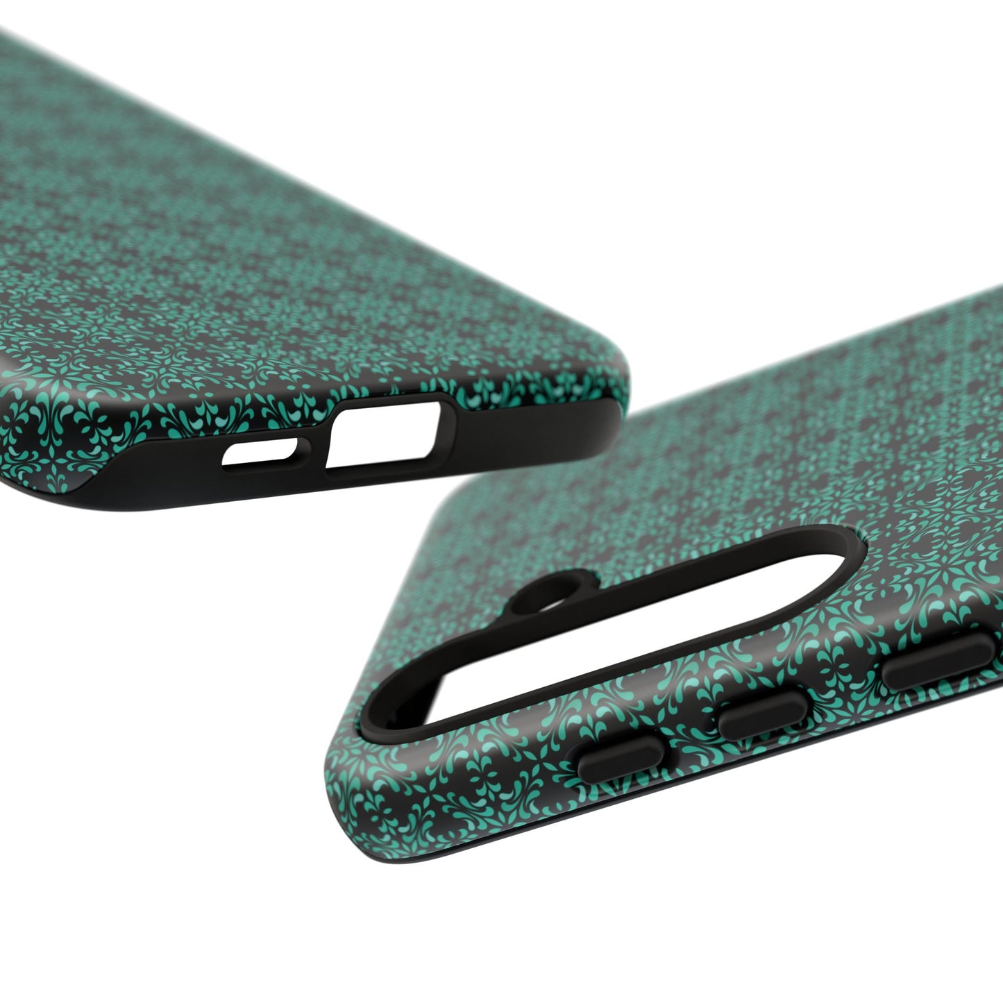 Vibrant Kaleidoscope - Turquoise - Black - Tough Cases