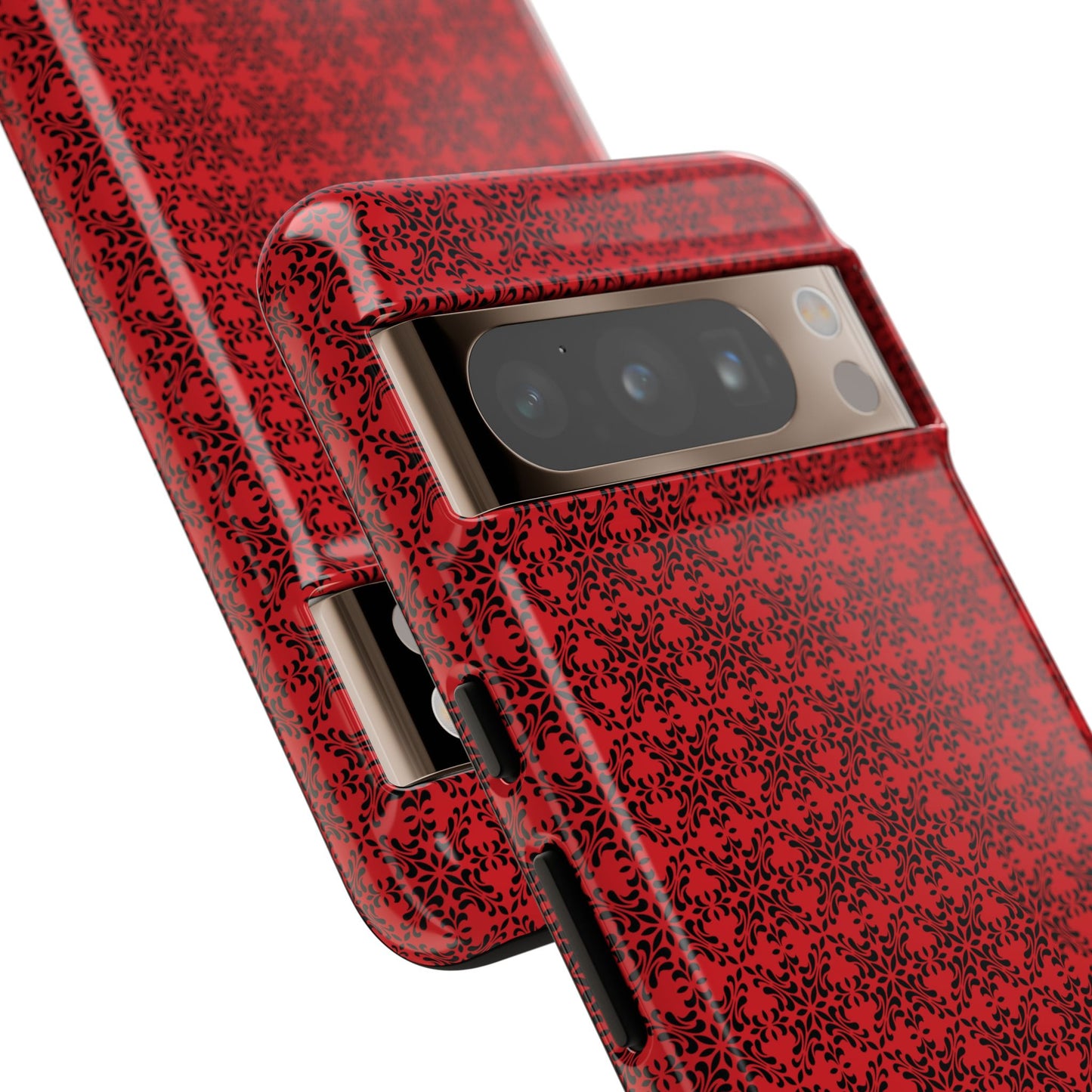 Vibrant Kaleidoscope - Black - Scarlet - Tough Cases