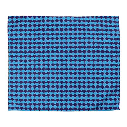 Blue Fans - Microfiber Duvet Cover