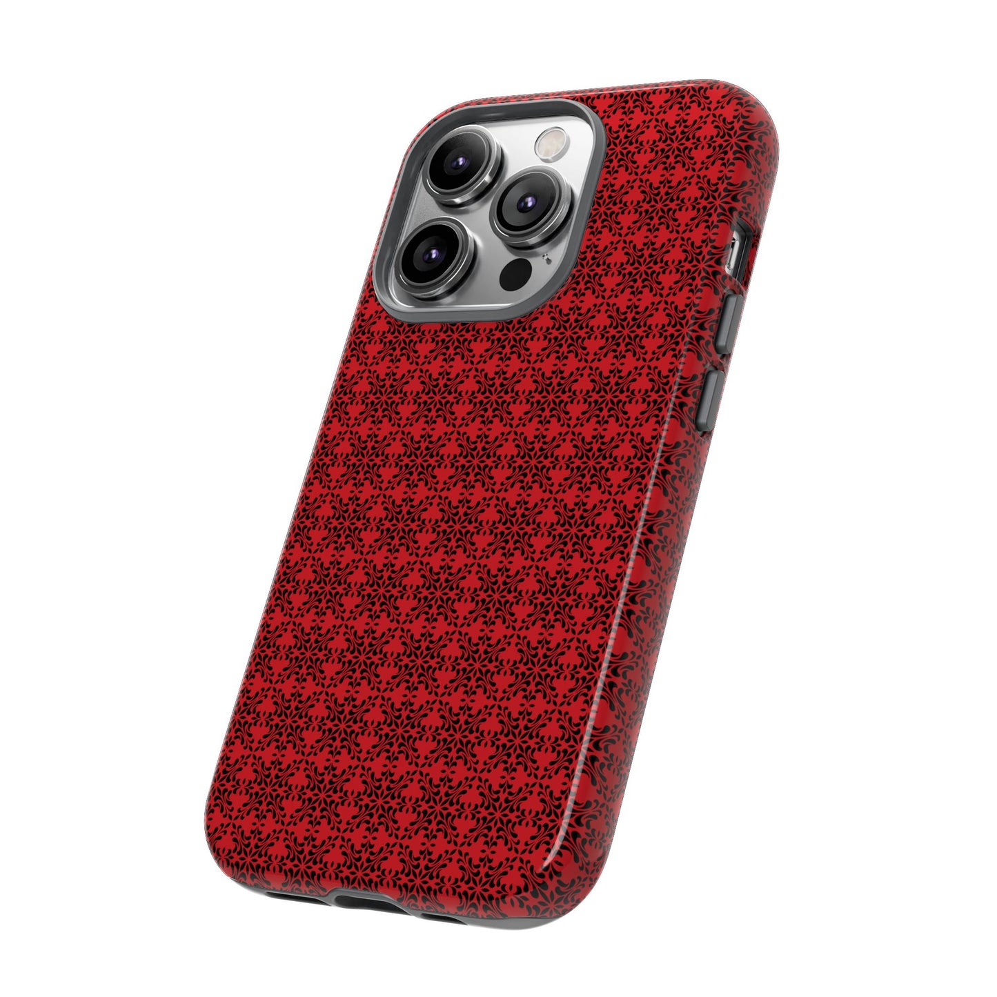 Vibrant Kaleidoscope - Black - Scarlet - Tough Cases