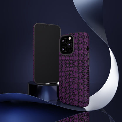 Vibrant Kaleidoscope - Purple - Black - Tough Cases