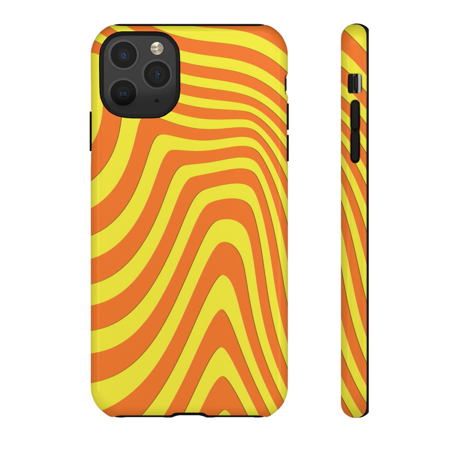 Retro wavy - Yellow and Orange - Tough Cases