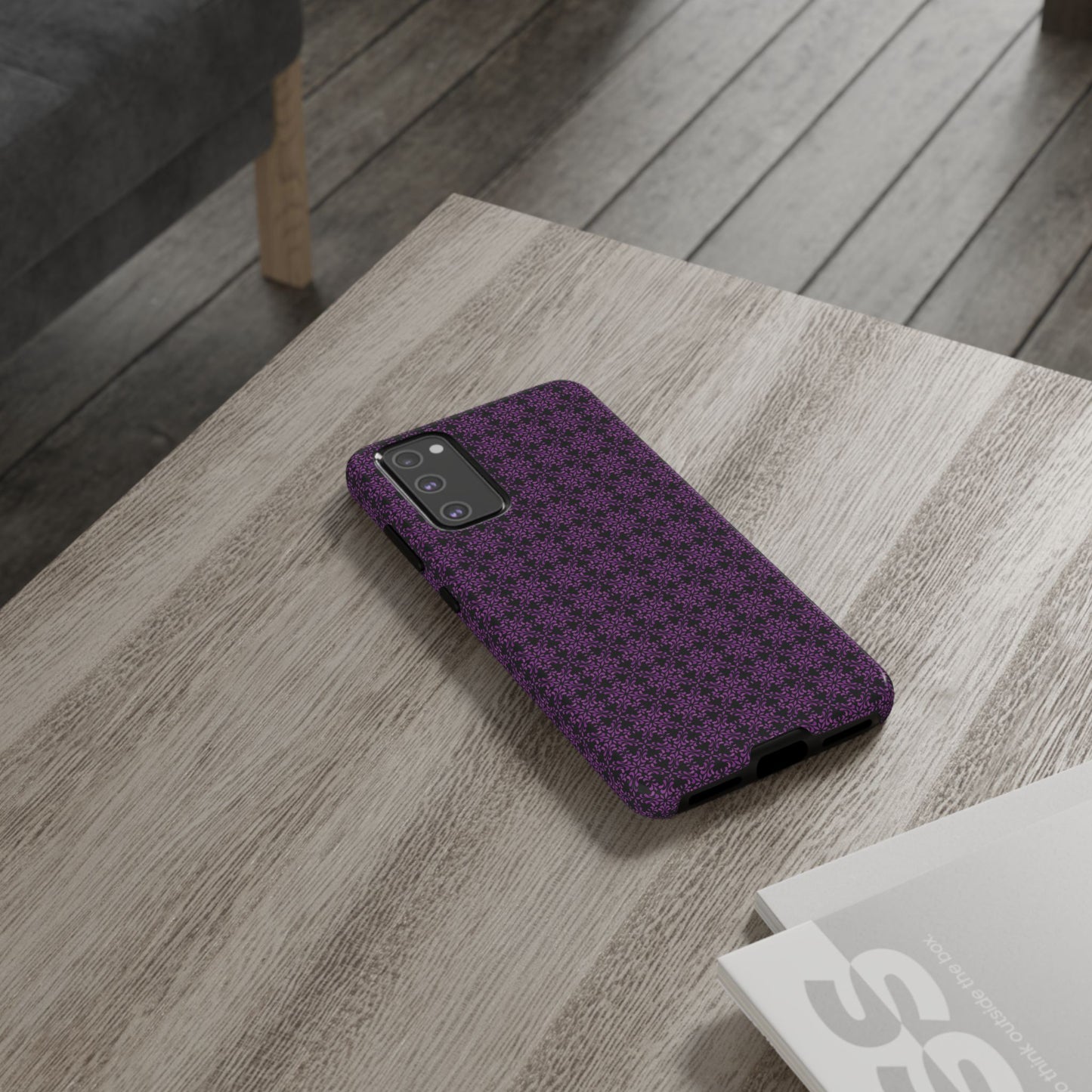 Vibrant Kaleidoscope - Purple - Black - Tough Cases