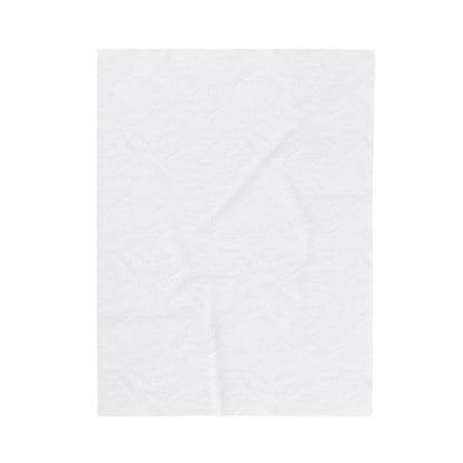 Scarlet Symphony - White - Velveteen Plush Blanket