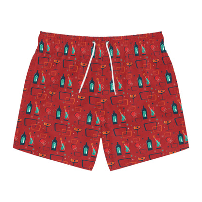 Cocktail Time - Red c20011 - Swim Trunks