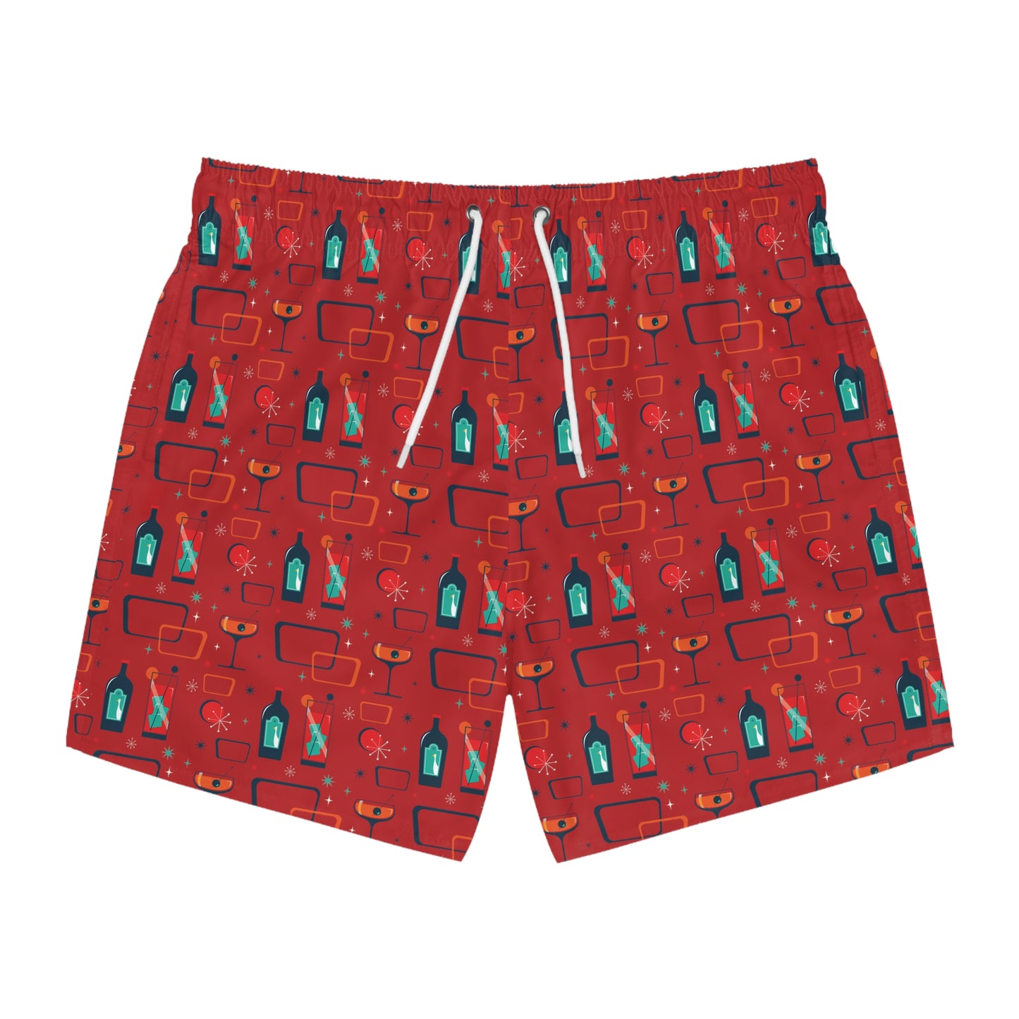 Cocktail Time - Red c20011 - Swim Trunks