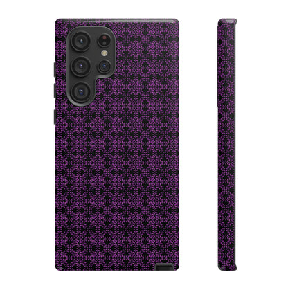 Vibrant Kaleidoscope - Purple - Black - Tough Cases