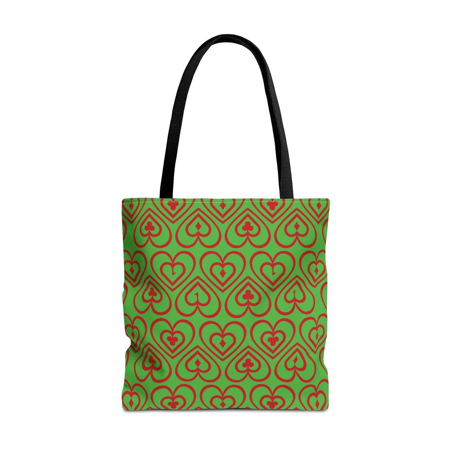 Ducks in the Deck - Red - Bright Apple Green 56BD00 - Tote Bag