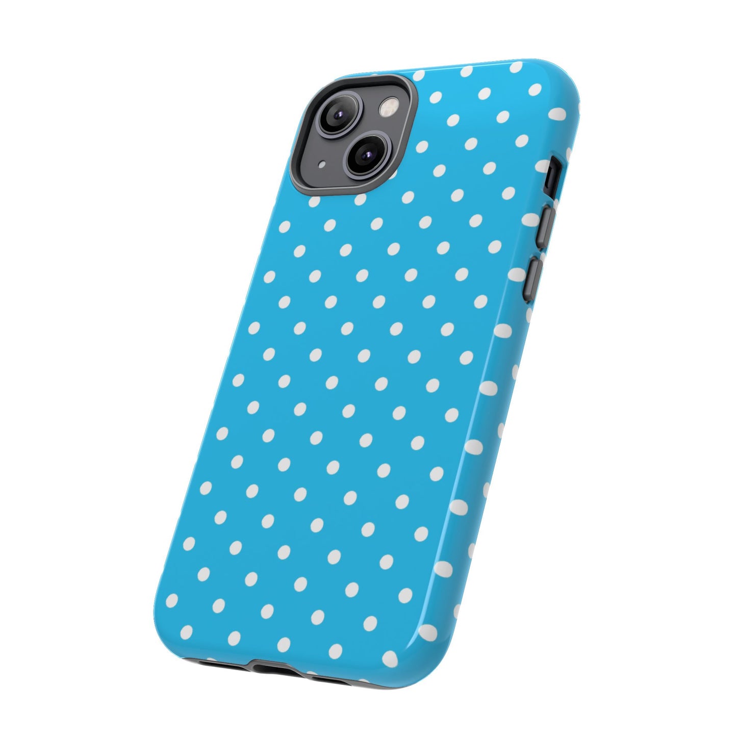 White dots on blue - Tough Cases