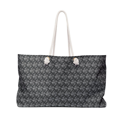 Letter Art - I - Gray - Black 000000 - Weekender Bag