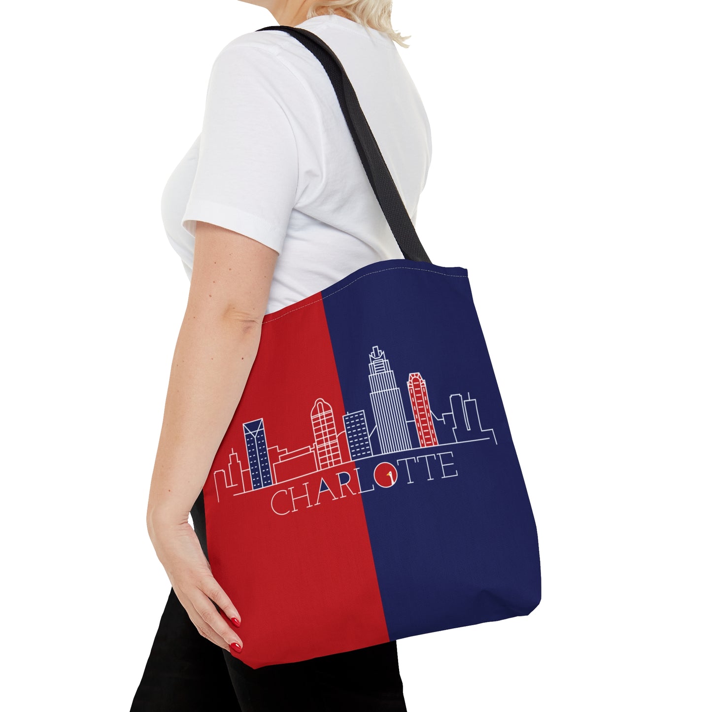 Charlotte - Red White and Blue City series - Logo - Tote Bag