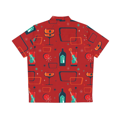 Cocktail Time - Red c20011 - Men's Hawaiian Shirt