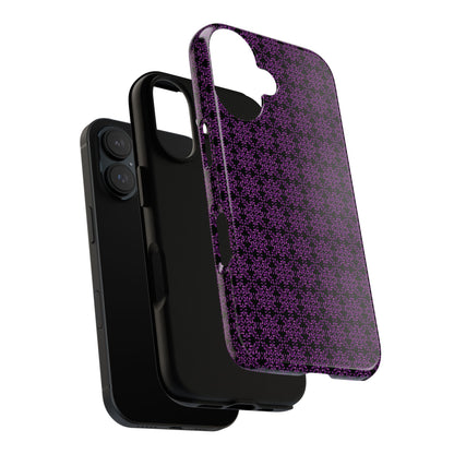 Vibrant Kaleidoscope - Purple - Black - Tough Cases