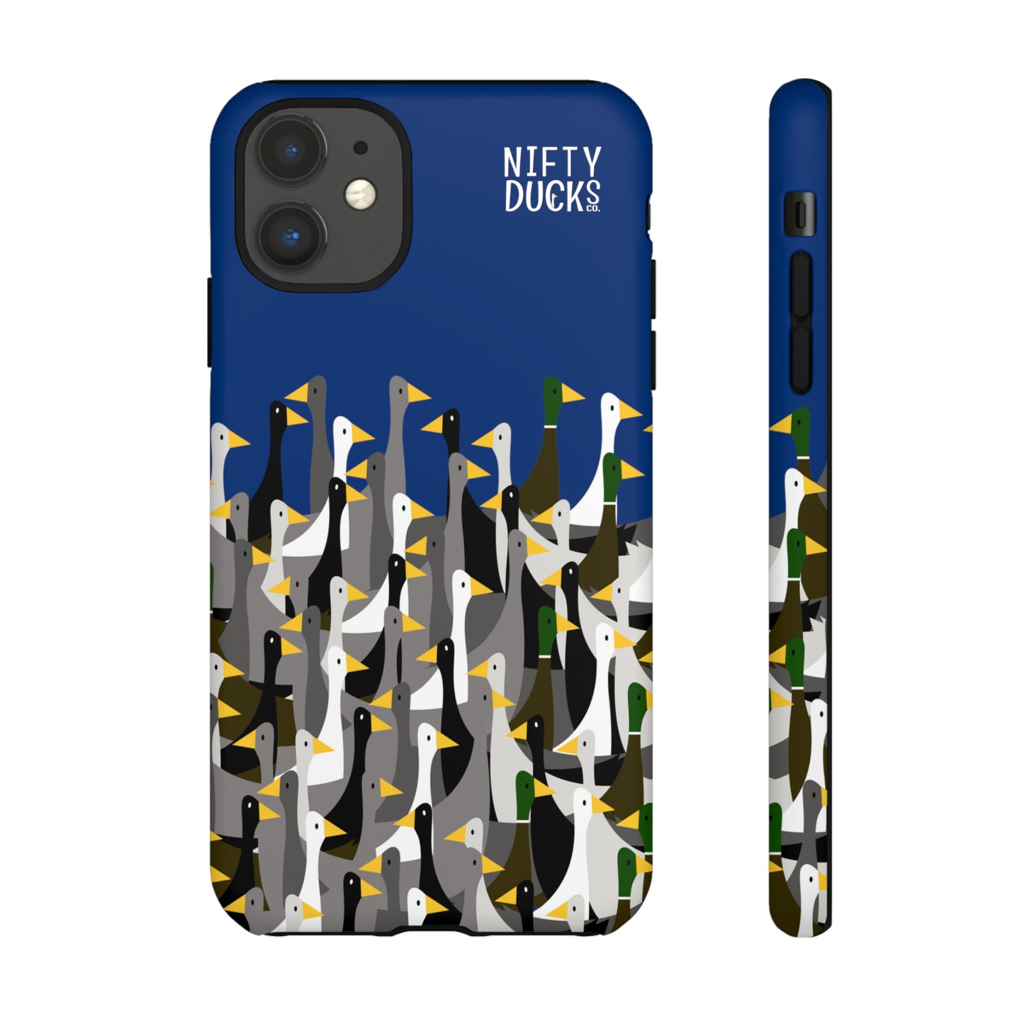 That is a LOT of ducks - Logo - Blue 003377 - Tough Cases