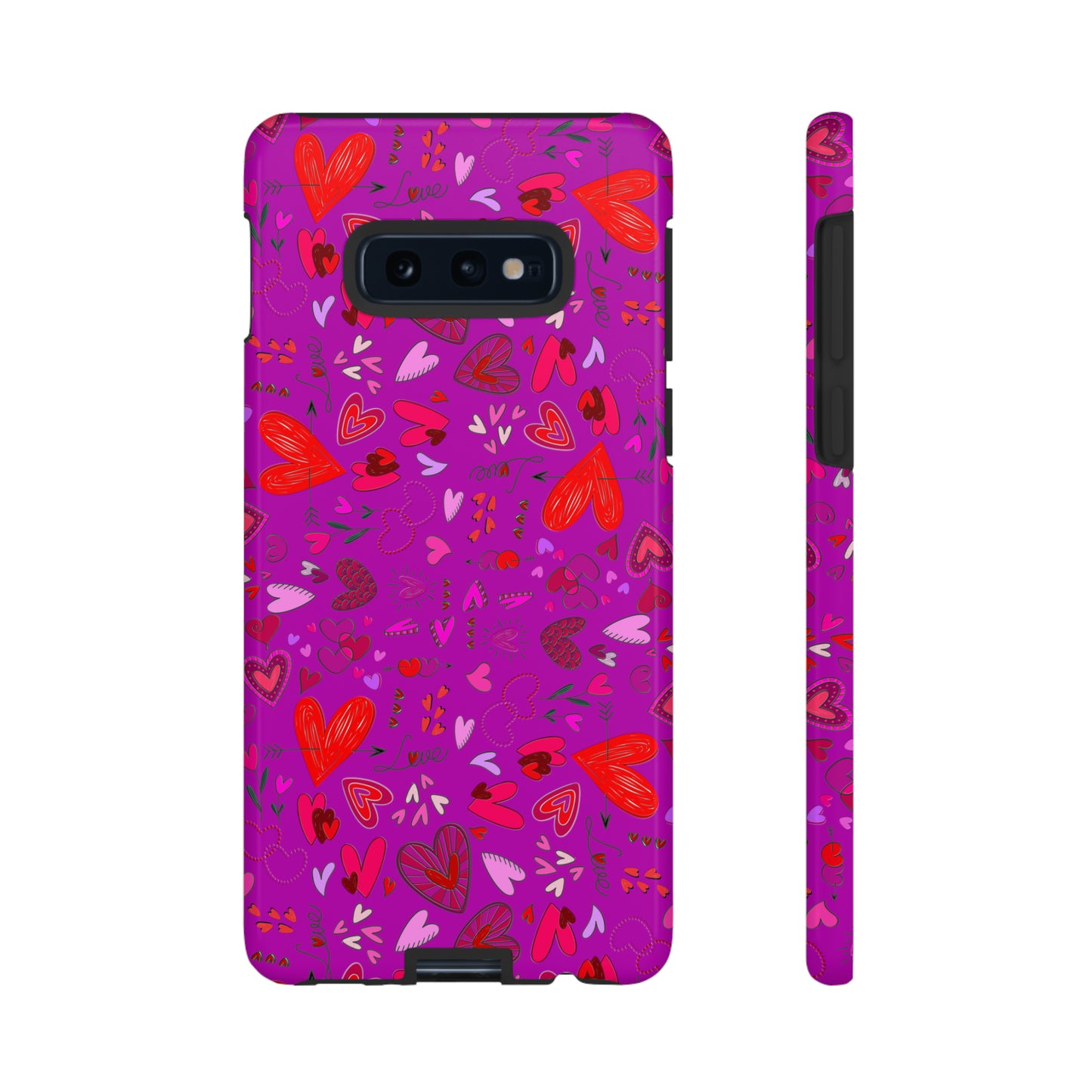 Heart Doodles - Deep Magenta B805AE - Tough Cases