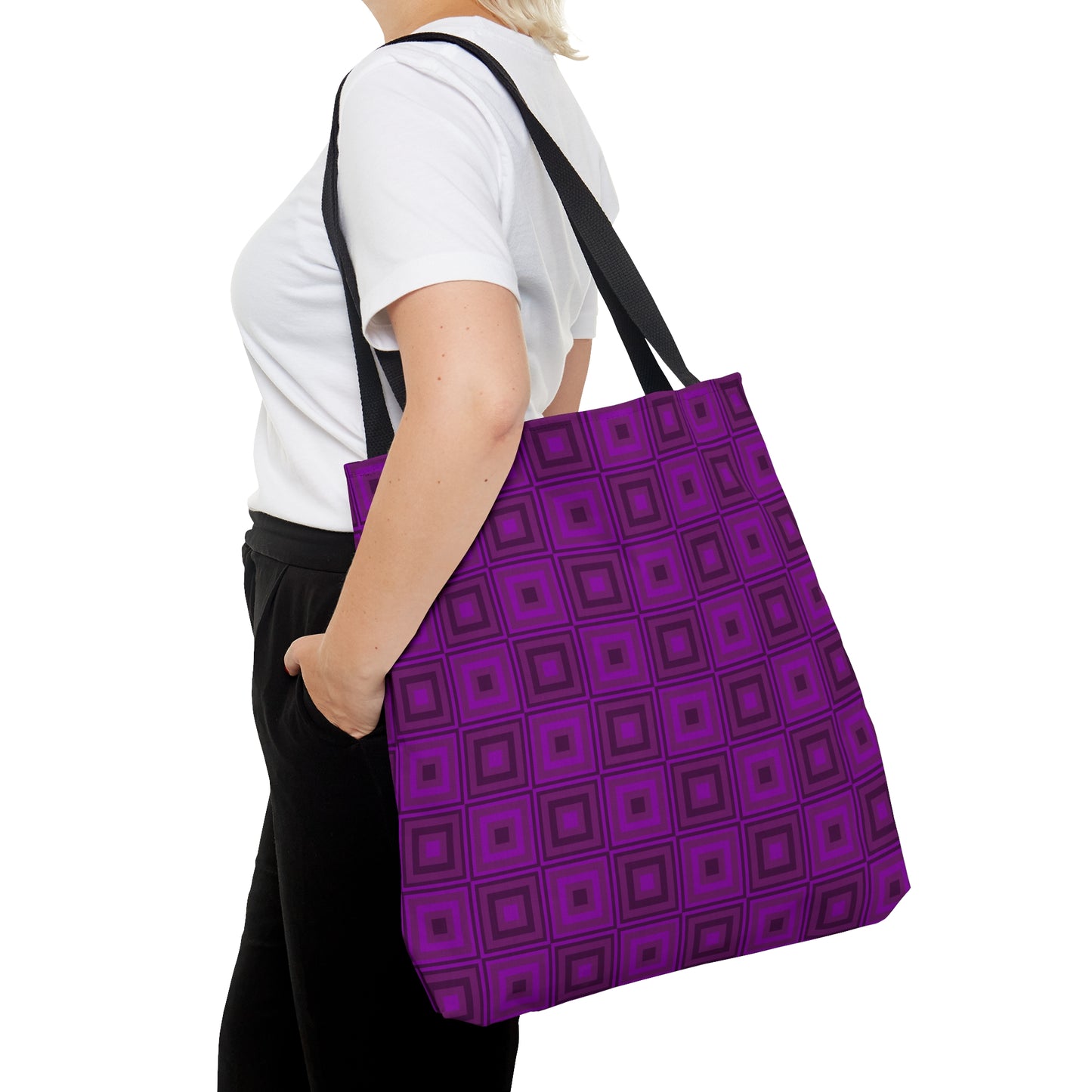 American Purple - Violet Squares - Tote Bag