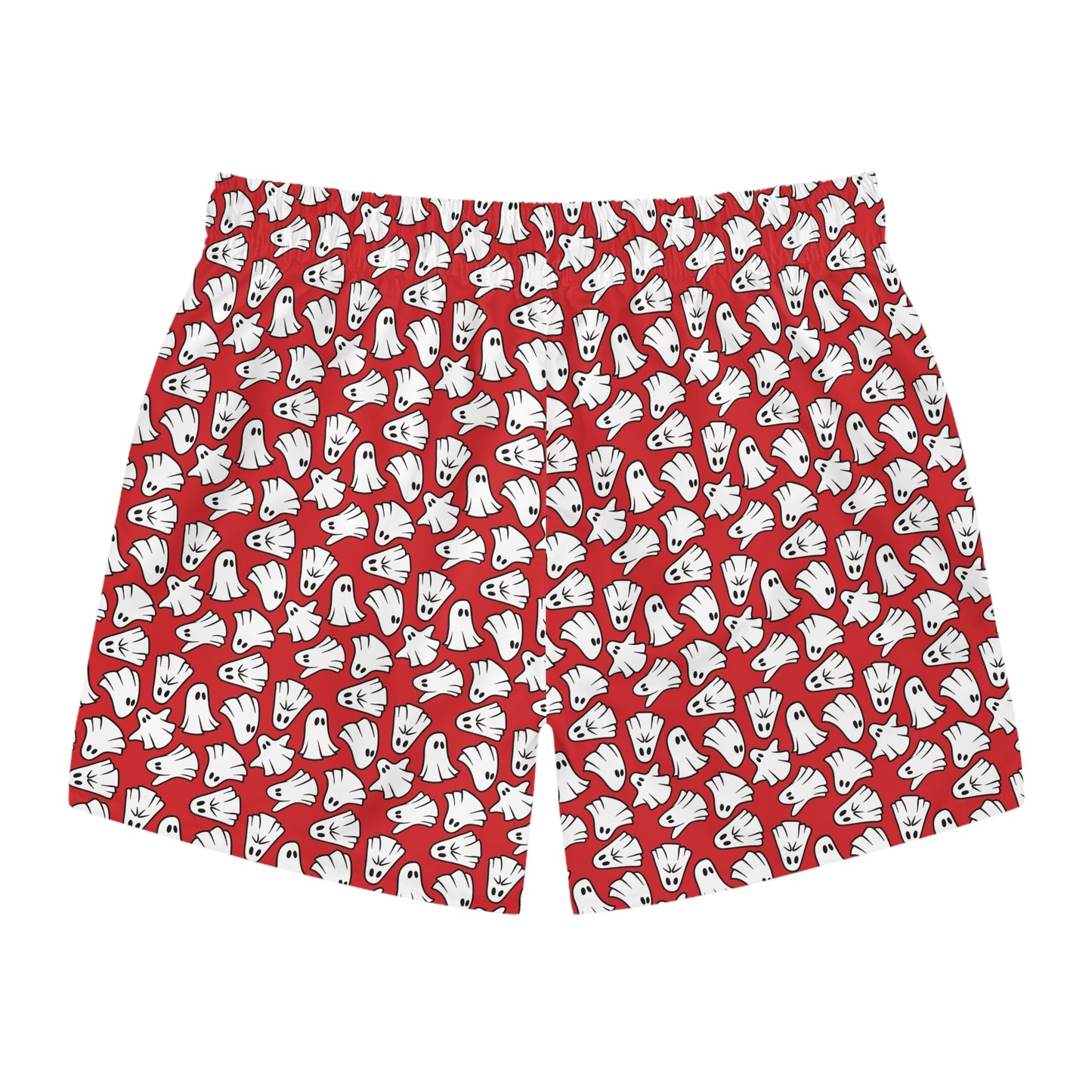 Boo - Ghosts - Halloween - Scarlet de0000 - Swim Trunks