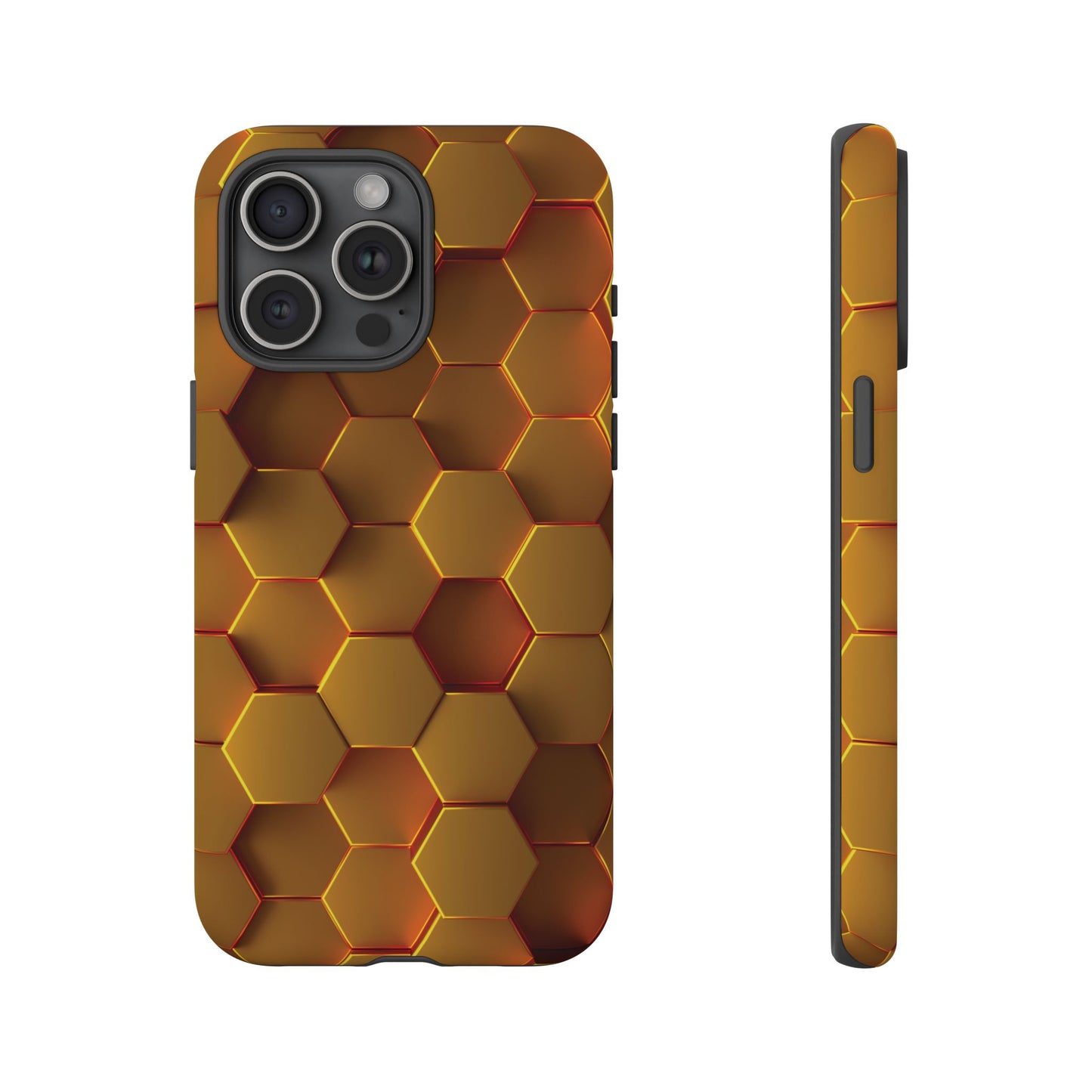 Hexagonal pattern - Gold - Tough Cases