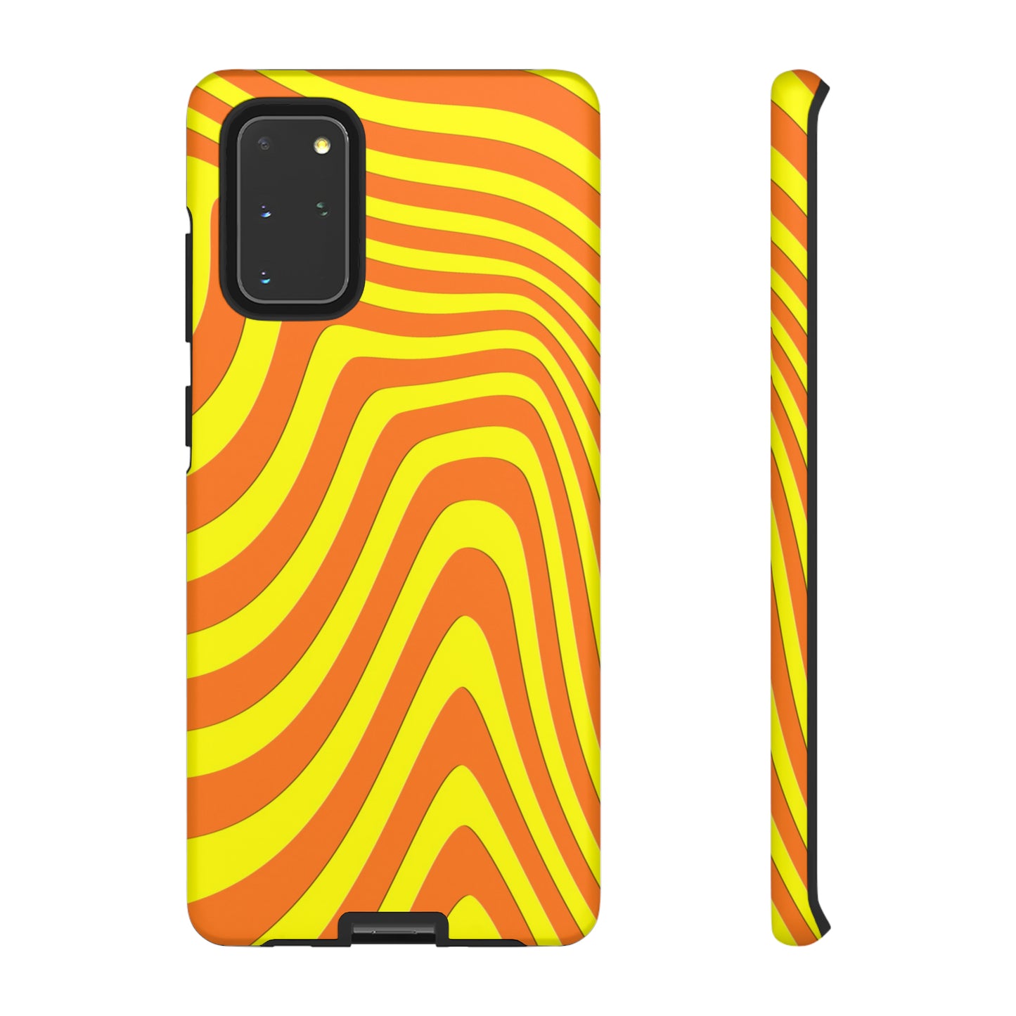 Retro wavy - yellow and orange - Tough Cases