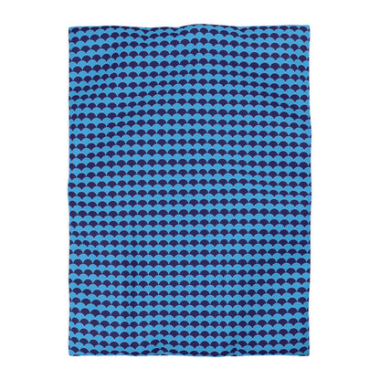 Blue Fans - Microfiber Duvet Cover