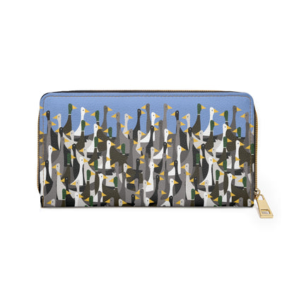 That is a LOT of ducks - Fennel Flower 74a6ff - Zipper Wallet