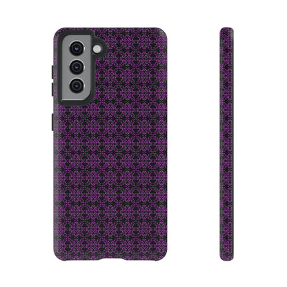 Vibrant Kaleidoscope - Purple - Black - Tough Cases