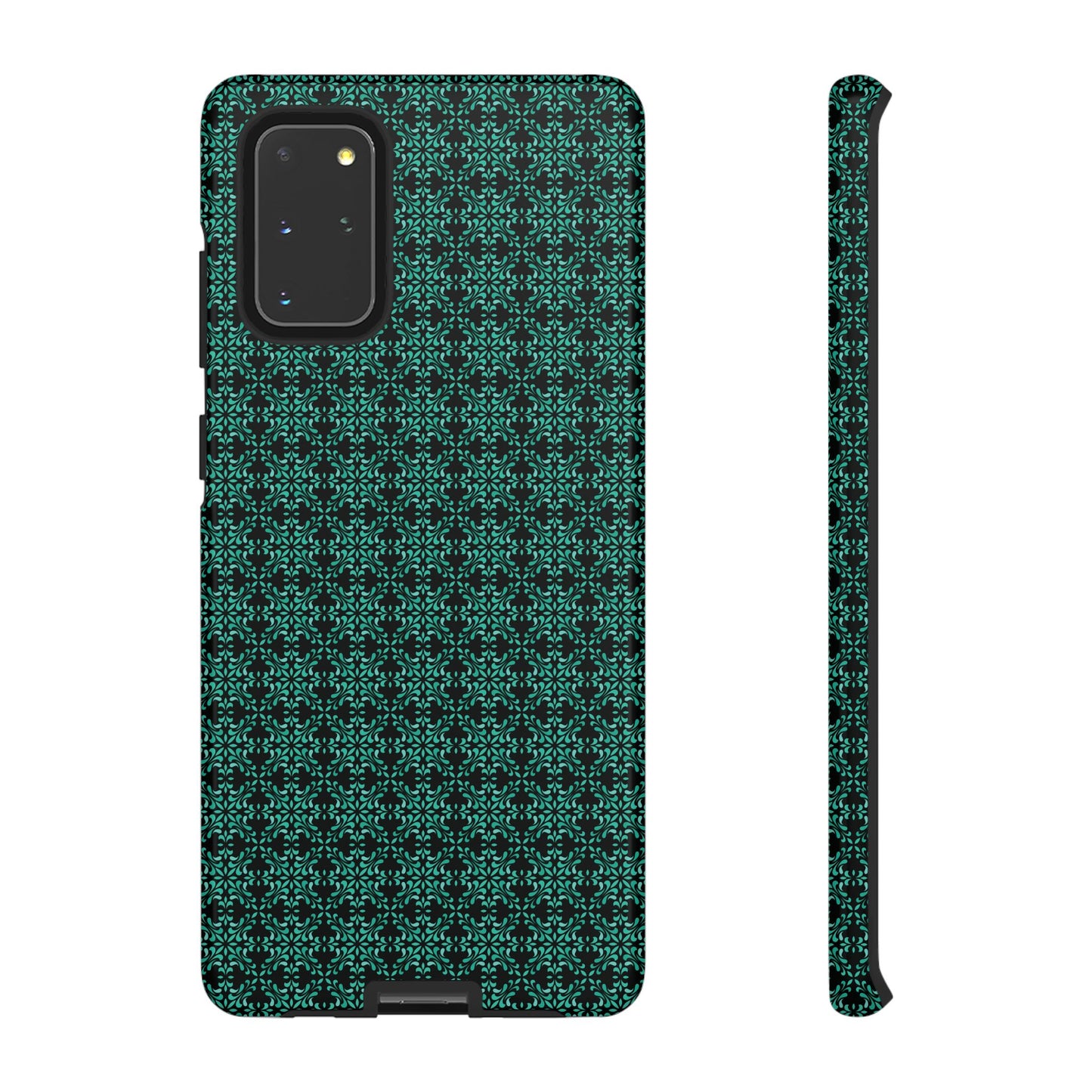 Vibrant Kaleidoscope - Turquoise - Black - Tough Cases