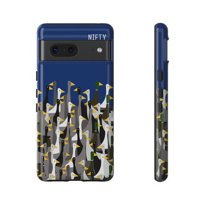 That is a LOT of ducks - Logo - Blue 003377 - Tough Cases