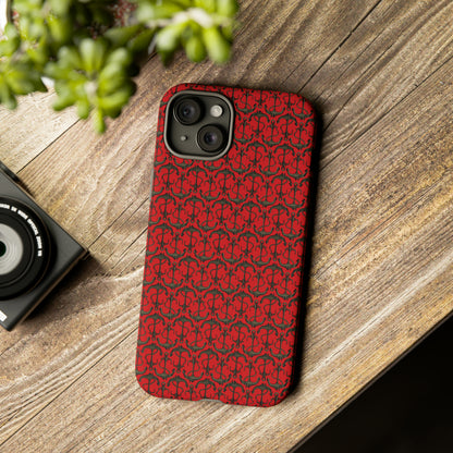 Anchors Away - Black Gray - Scarlet de0000 - Tough Cases