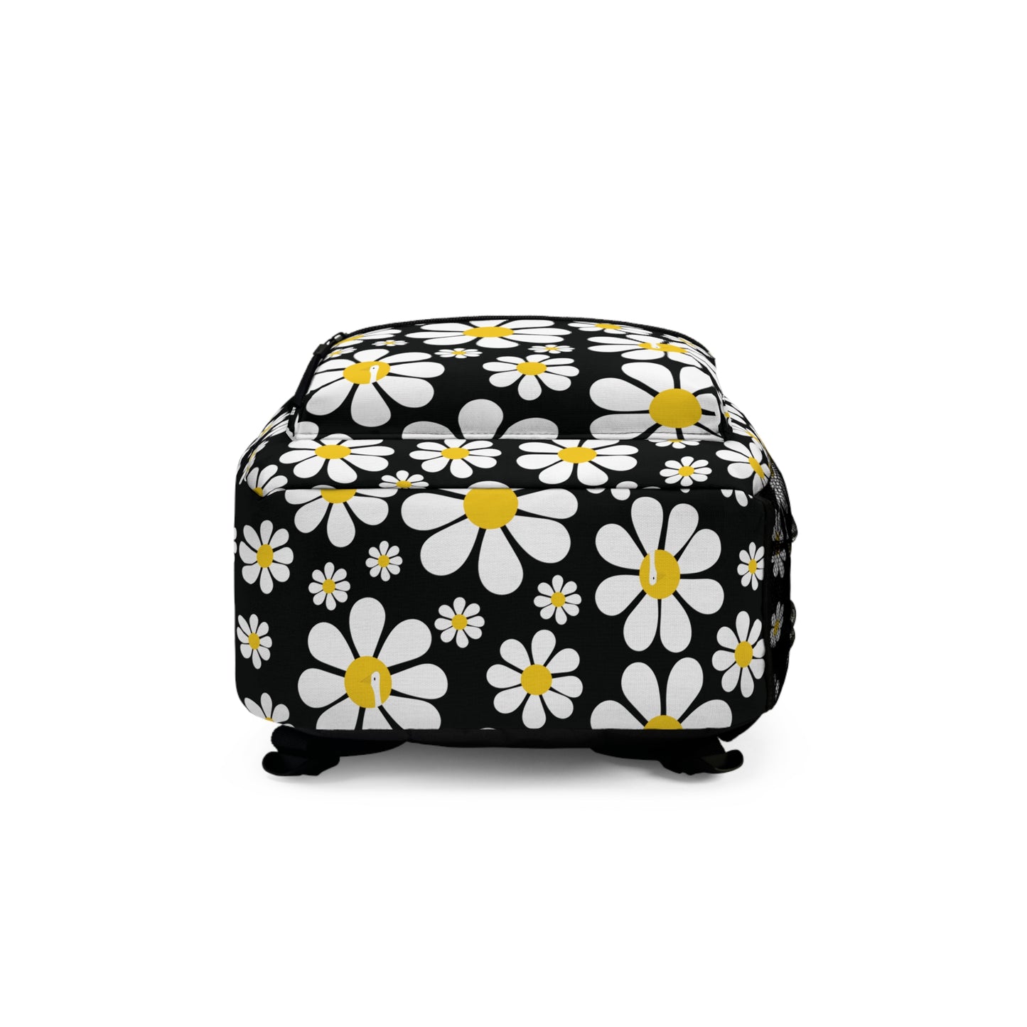 Ducks in Daisies - Black 000000 - Backpack