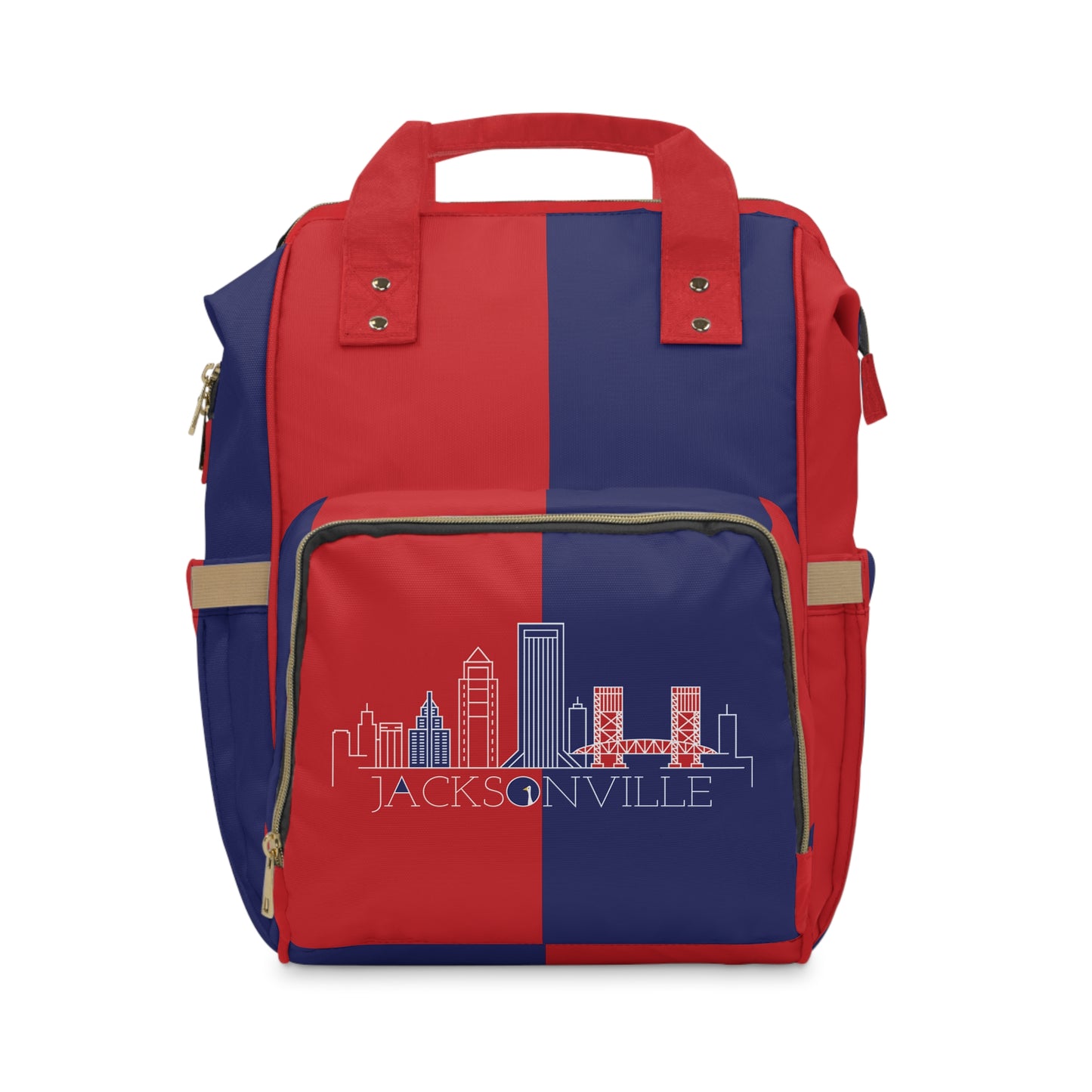 Jacksonville - Red White and Blue City series - Multifunctional Diaper Backpack