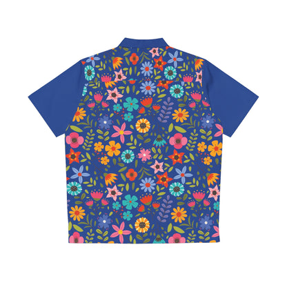 Playful Spring Flowers - Men's Hawaiian Shirt