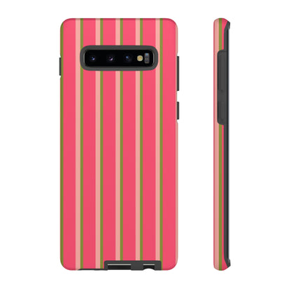 Pink and green stripes - Tough Cases