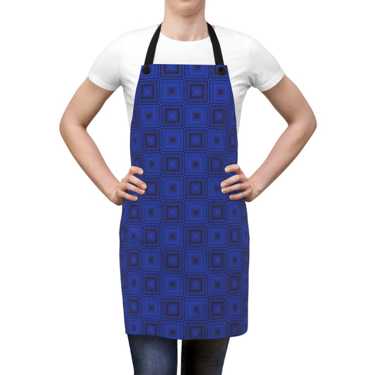 Blue Squares - Apron