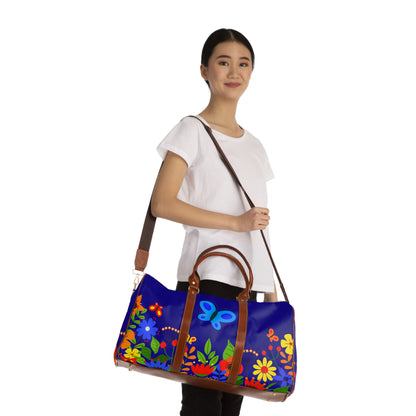 Bright Summer flowers - Ultramarine 160987 - Waterproof Travel Bag