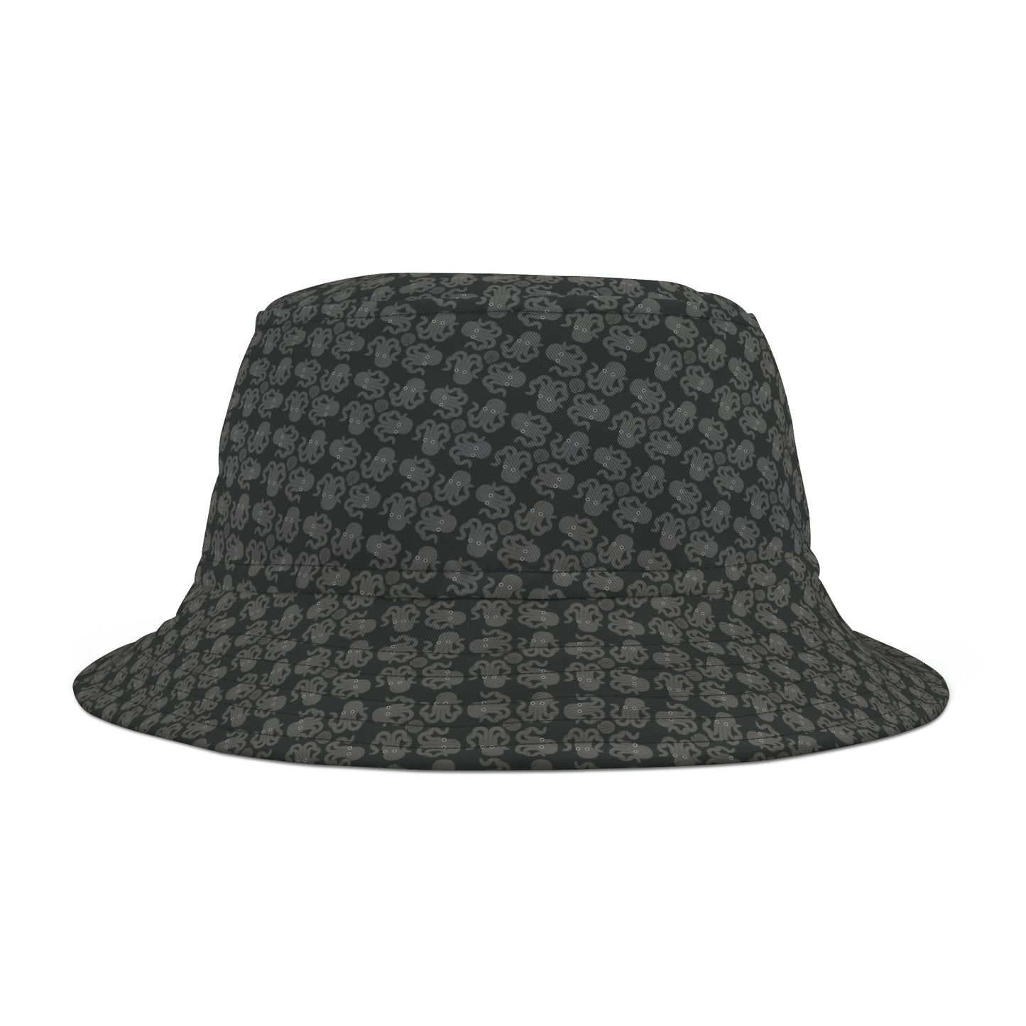 Octopie - Gray - Black 000000 - Bucket Hat (AOP)
