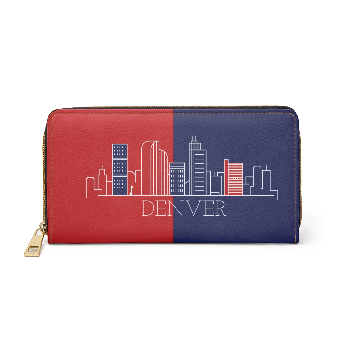 Denver - Red White and Blue City series - Zipper Wallet