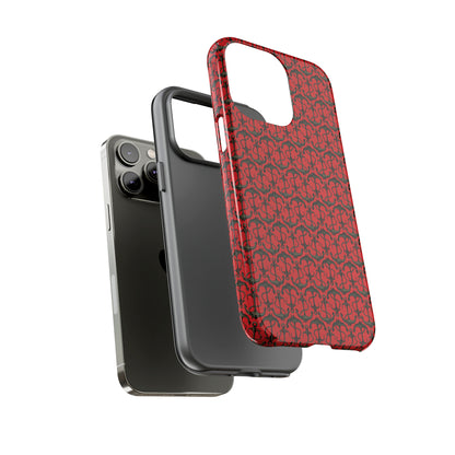 Anchors Away - Black Gray - Scarlet de0000 - Tough Cases